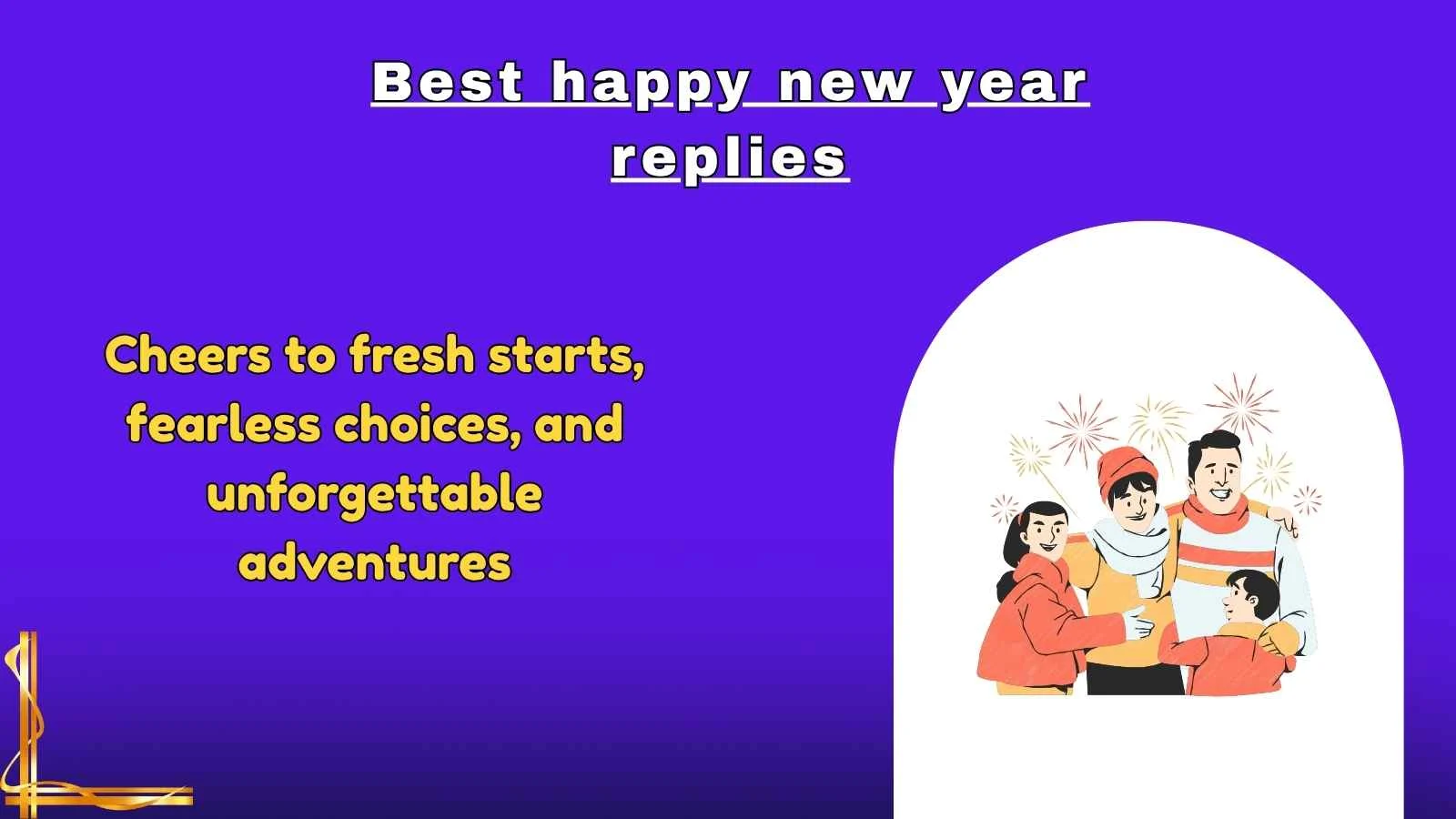 Best happy new year replies