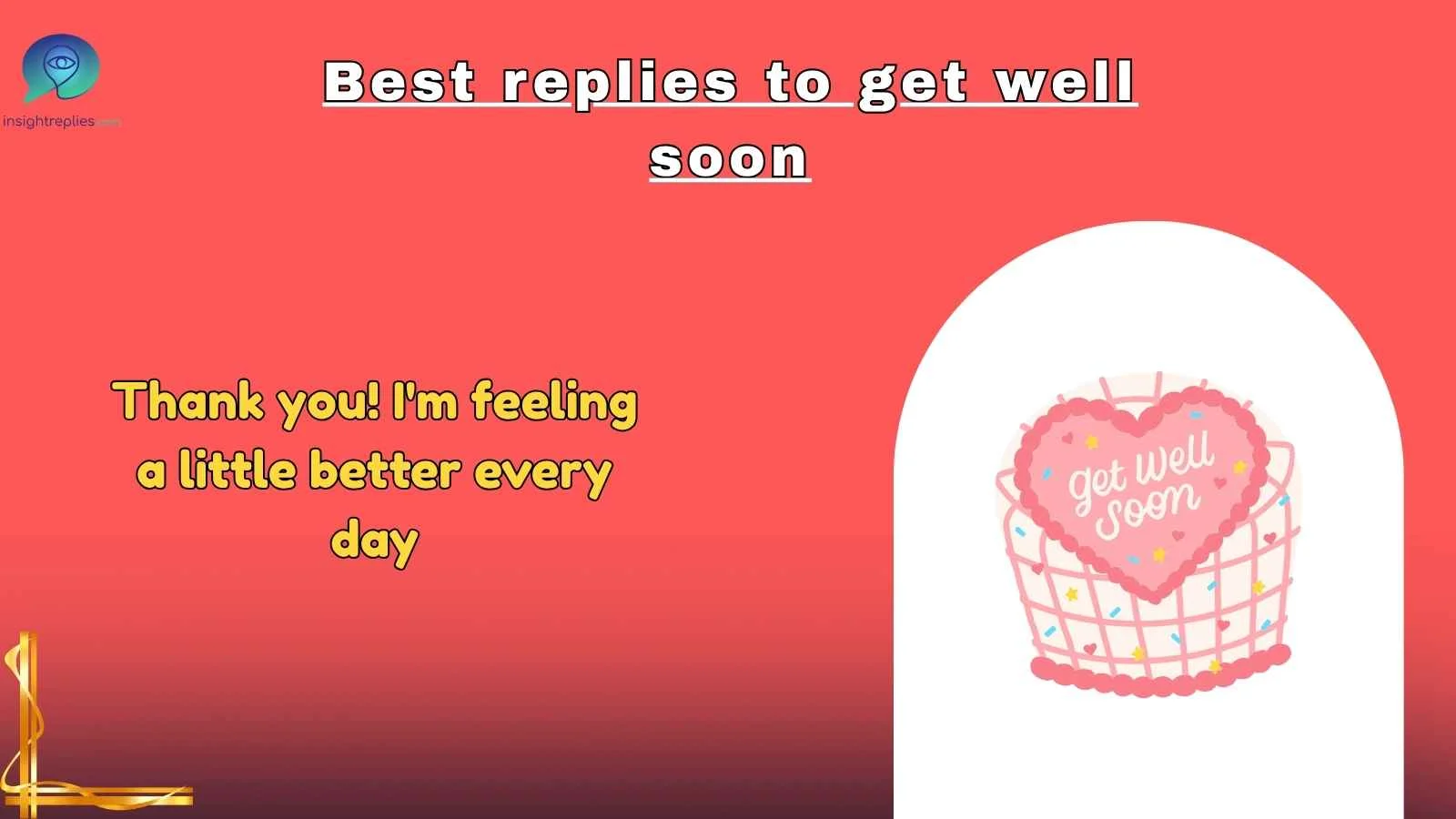 Best replies to get well soon