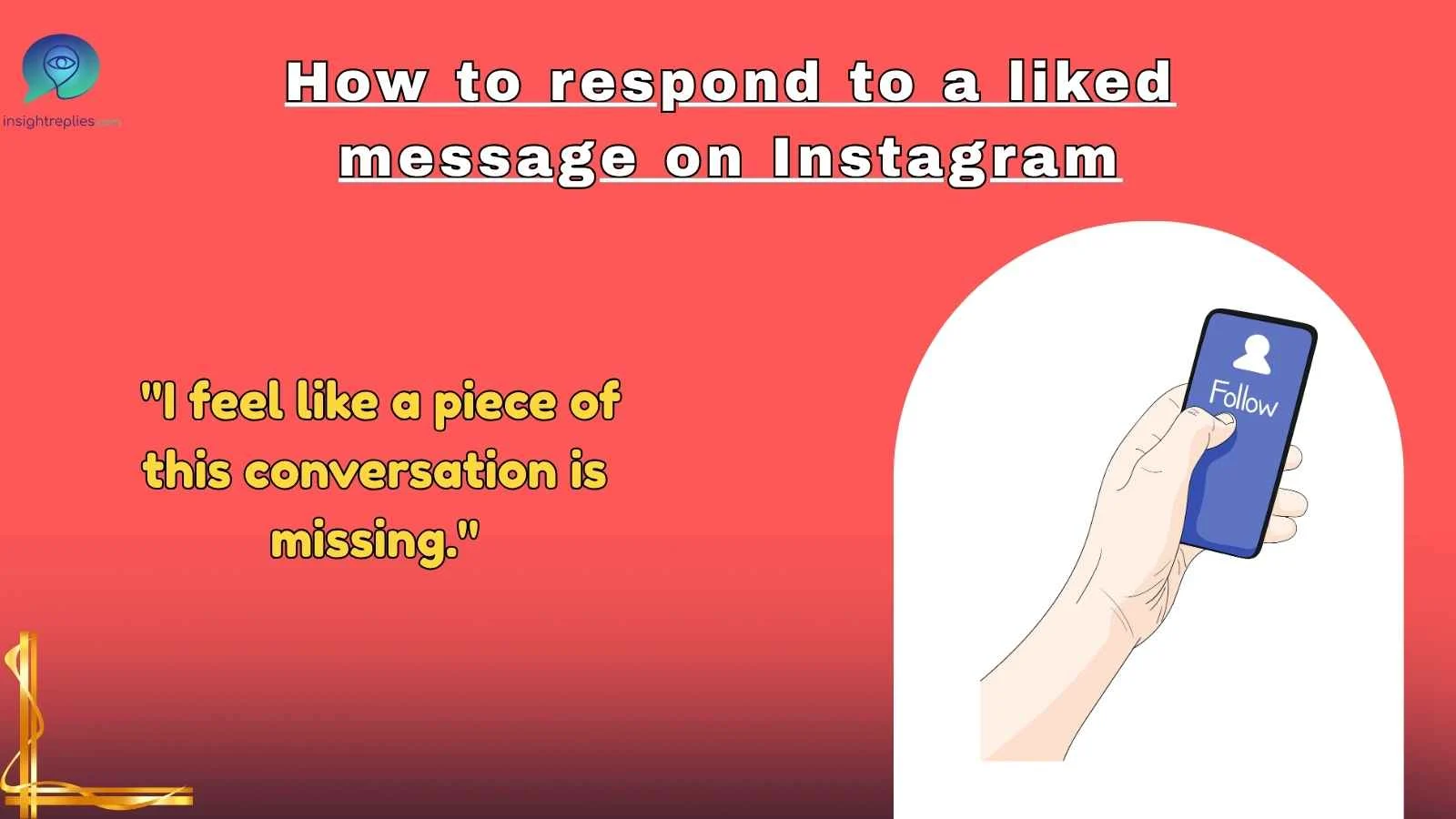 How to respond to a liked message on Instagram